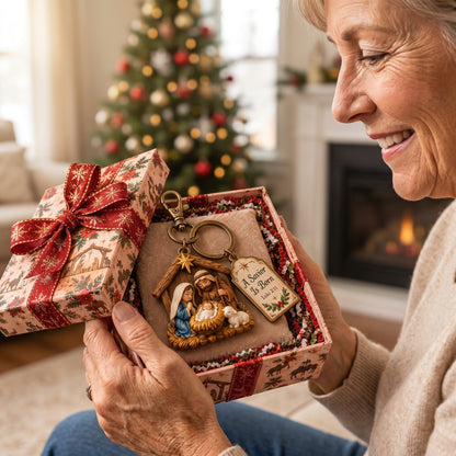 🎅🎅 2026 Christmas Gift 50% Off--🎄🕊️Christian Nativity Keychain – Religious Christmas Keychain Set