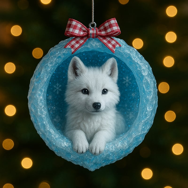 ❄️🦉Ice Crystal Cave Animal Ornaments