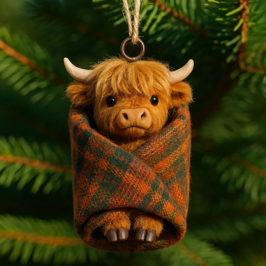 🔥 Black Friday-- Cozy Wrapped Critters Ornament
