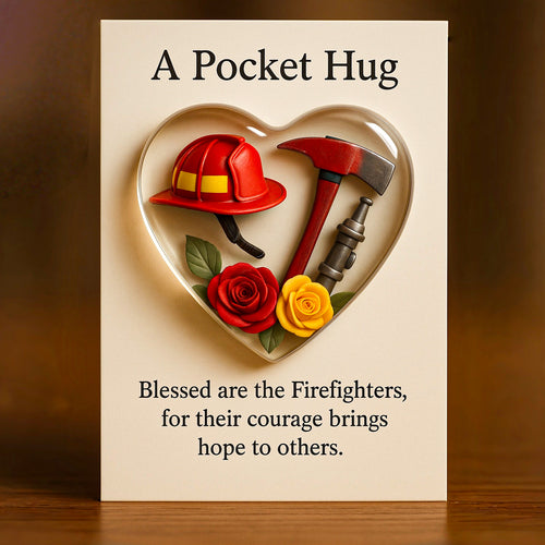 🌲Christmas Gift-🚒💖A Pocket Hug for Firefighters