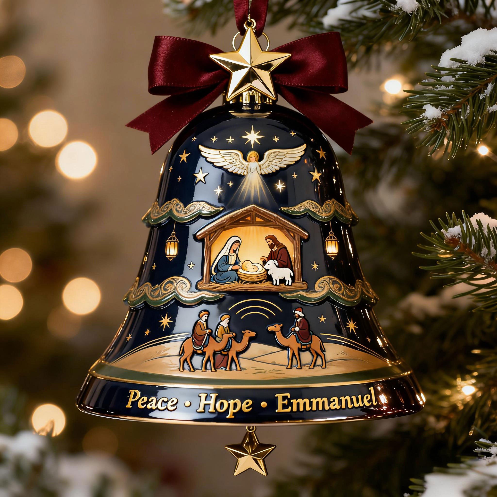 Christmas Tree Bell Ornament