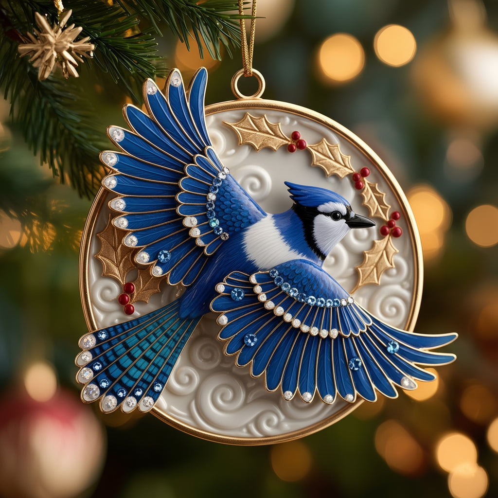 🎄Christmas Gift 50% Off--The "Heavenly Messengers" Collection: Enamel & Crystal Bird Ornaments