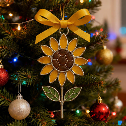 🌲Christmas Gift 50% Off--The "Coastal Blooms" Collection: Handmade Sea Glass Flower Ornaments with Meaning Card