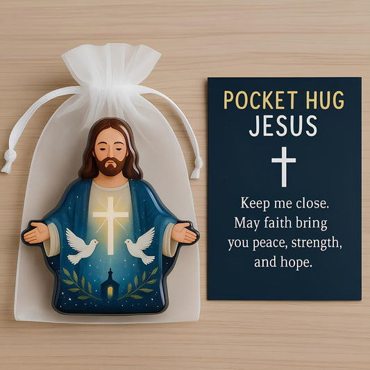 🌲Christmas Gift 50% Off--✝️Pocket Hug Jesus Gift