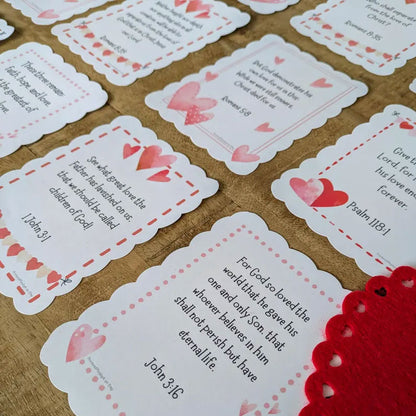 🔥🔥New Year--Christian Valentines Love Scripture Cards