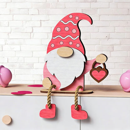 💖Valentine’s Day Wooden Gnome Decoration