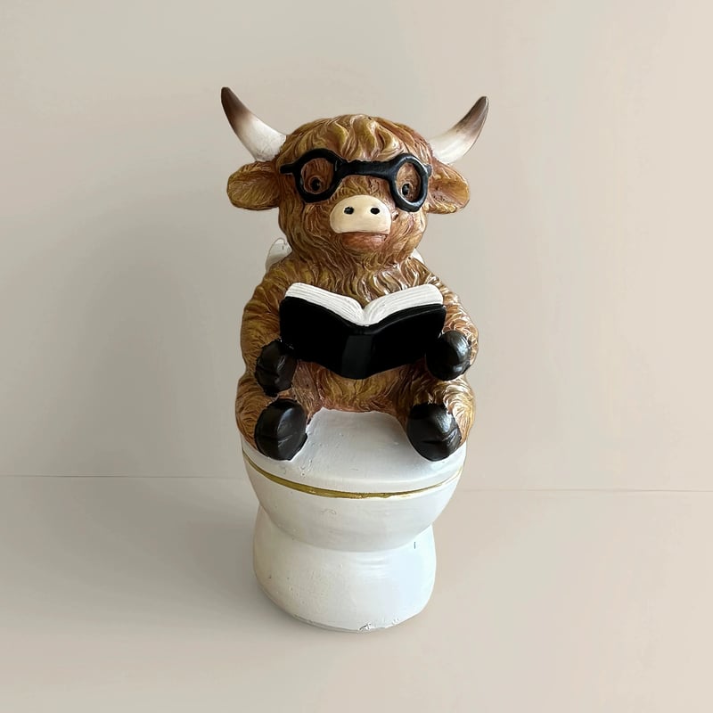 🔥Last Day 49% OFF- Highland Cow Bathroom Ornaments