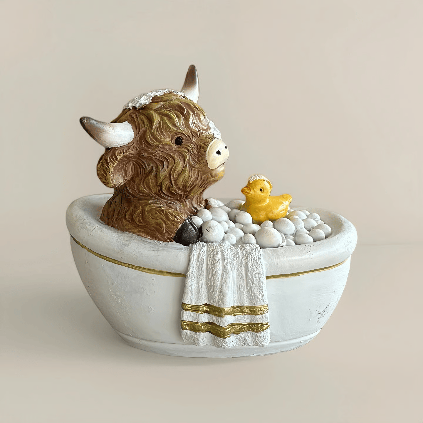 🔥🔥New Year--🐂Highland Cow Bathroom Ornaments
