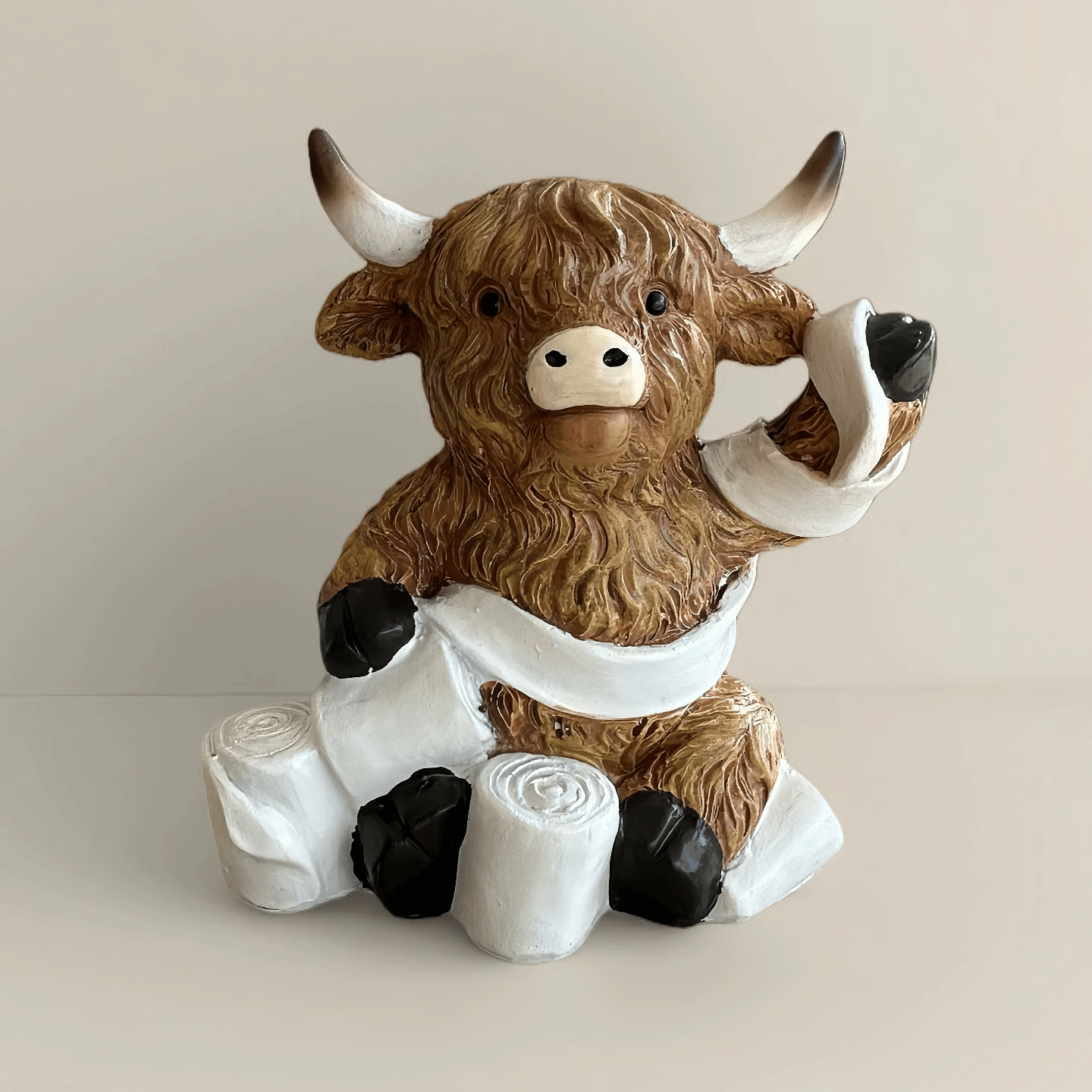 🔥🔥New Year--🐂Highland Cow Bathroom Ornaments