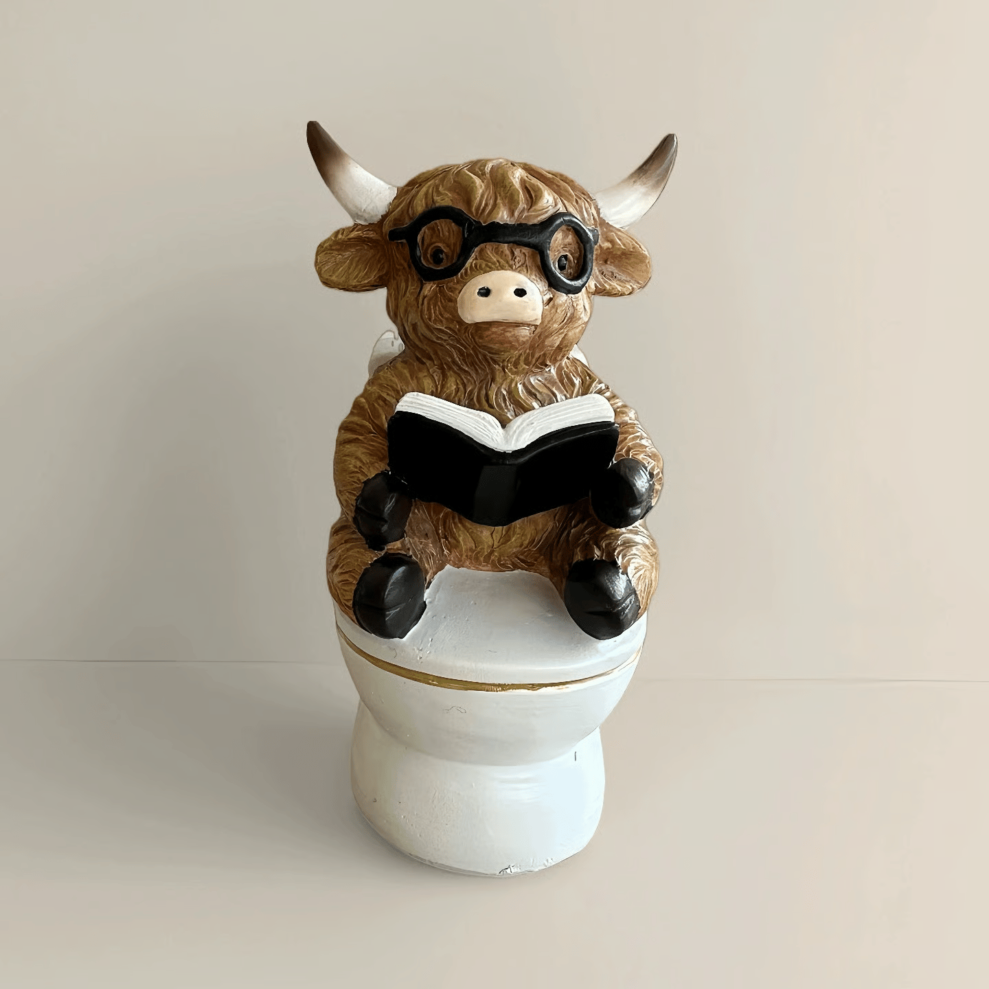 🔥🔥New Year--🐂Highland Cow Bathroom Ornaments