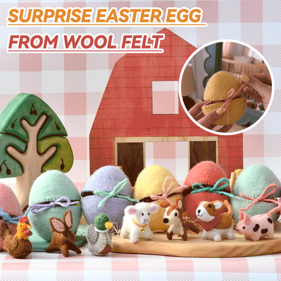 🔥🔥New Year--Surprise Easter Egg from Wool Felt