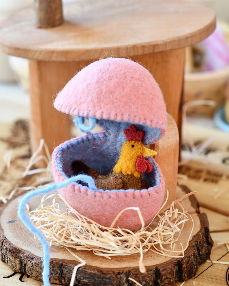 🔥🔥New Year--Surprise Easter Egg from Wool Felt