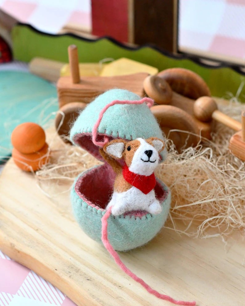 🔥🔥New Year--Surprise Easter Egg from Wool Felt