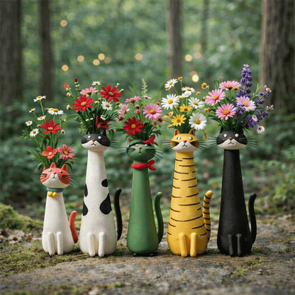 😻2026 Mother's Day Gifts 50% Off--💖🎁Mini Quirky Cat Vase