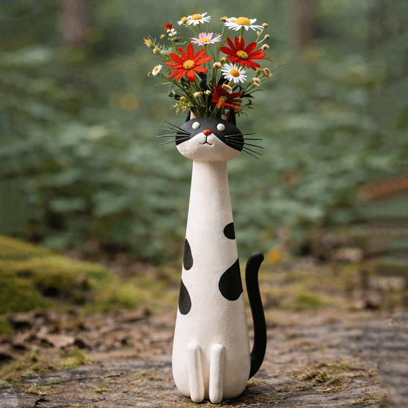 😻2026 Mother's Day Gifts 50% Off--💖🎁Mini Quirky Cat Vase