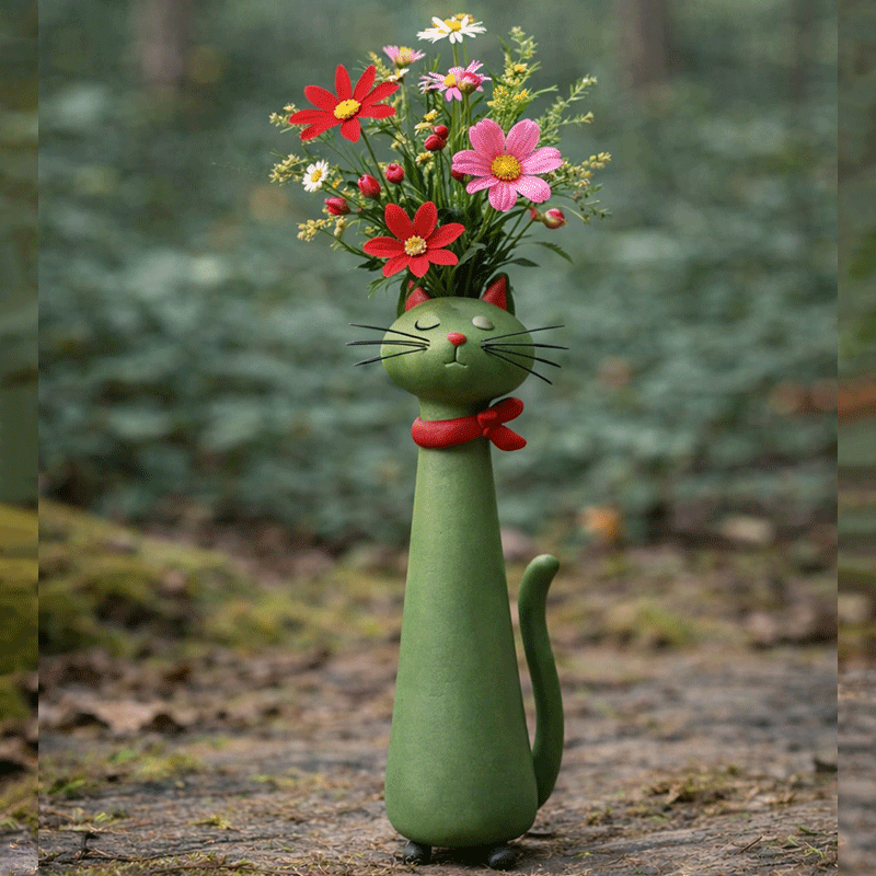 😻2026 Mother's Day Gifts 50% Off--💖🎁Mini Quirky Cat Vase