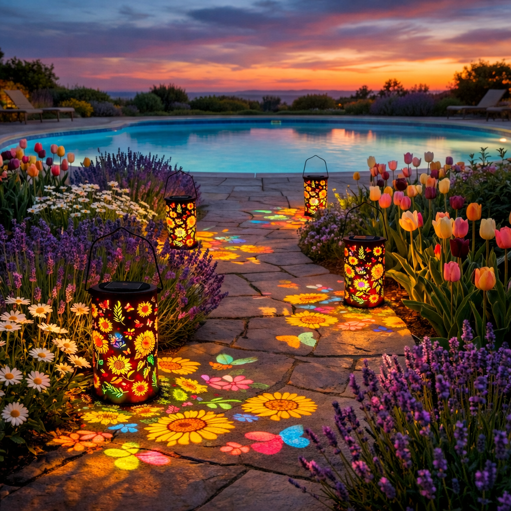 💖🎁2026 Mother's Day Gifts 50% Off--Colorful Sunflower Glow Solar Garden Lantern
