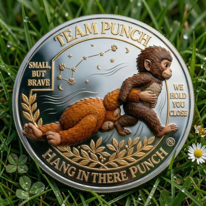🏆Last Day 50% OFF - Team Punch Hope Commemorative Coin 🐒💛