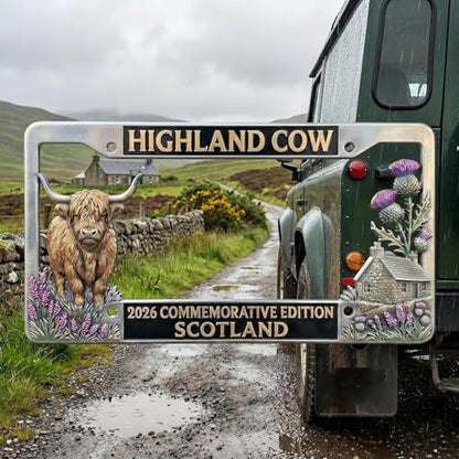 🐂🐂Last Day 49% OFF -  Highland Cow License Plate Frame