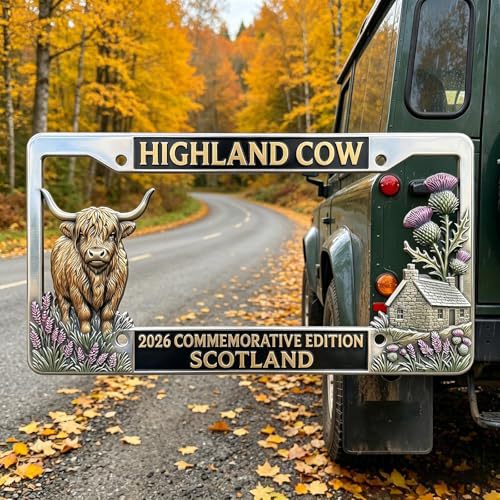 🐂🐂Last Day 49% OFF -  Highland Cow License Plate Frame