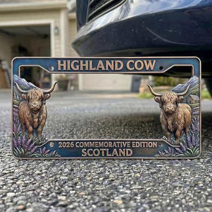 🐂🐂Last Day 49% OFF -  Highland Cow License Plate Frame