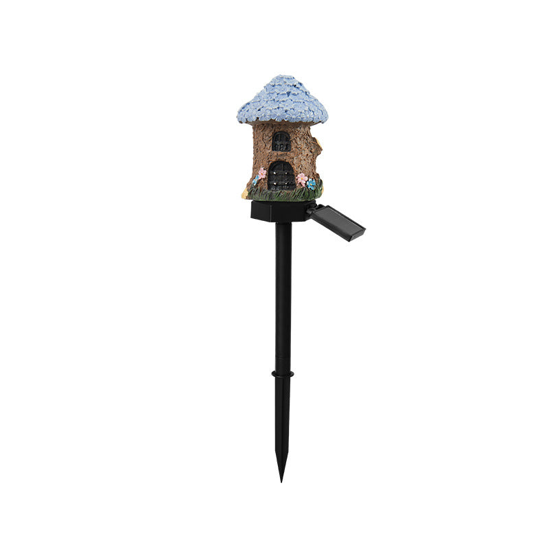 🍄🍄Solar Fairy-Tale Mushroom Cottage Garden Light