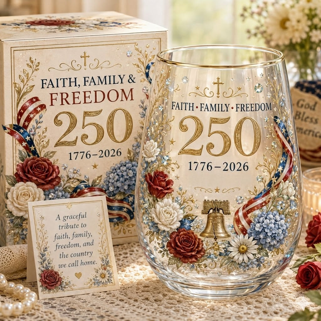 🦅🦅Limited Edition 2026 USA 250 Years of Freedom Eagle Glass