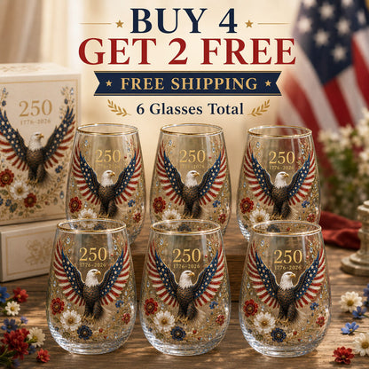🦅🦅Limited Edition 2026 USA 250 Years of Freedom Eagle Glass