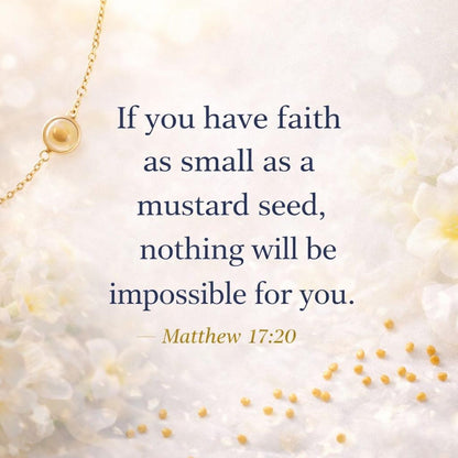 🌄 Mustard Seed Bracelet – A Meaningful Faith Gift
