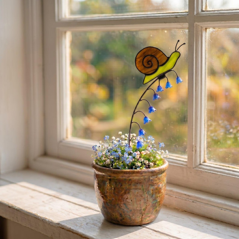 🌸 Garden Window Charm Stakes – Whimsical Nature Collection