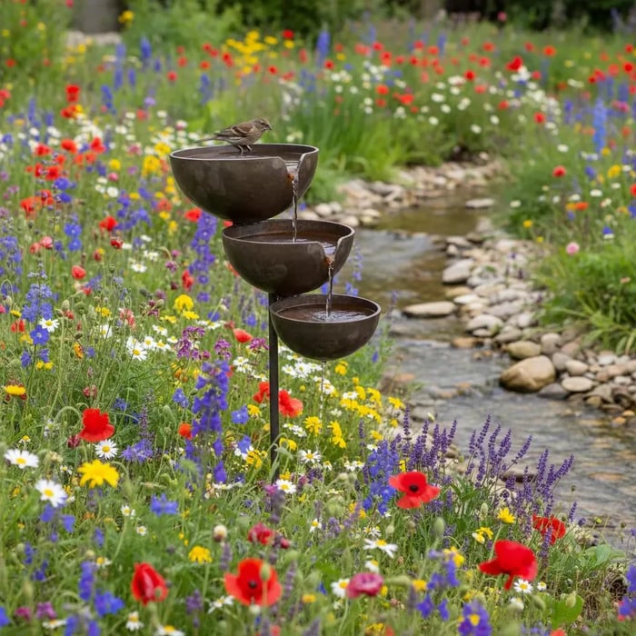 Last Day 50% OFF🔥Bring Life Back To Your Garden – Rain Catcher Bird Bath 🌿🐦