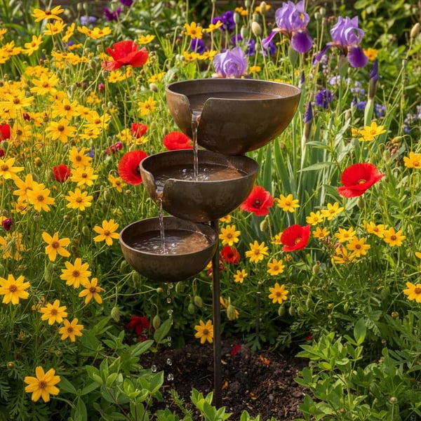 Last Day 50% OFF🔥Bring Life Back To Your Garden – Rain Catcher Bird Bath 🌿🐦