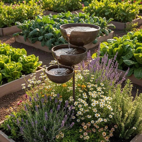 Last Day 50% OFF🔥Bring Life Back To Your Garden – Rain Catcher Bird Bath 🌿🐦