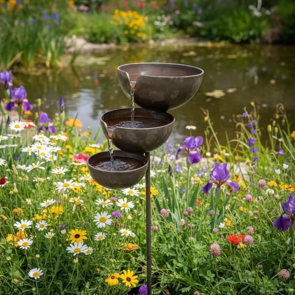 Last Day 50% OFF🔥Bring Life Back To Your Garden – Rain Catcher Bird Bath 🌿🐦
