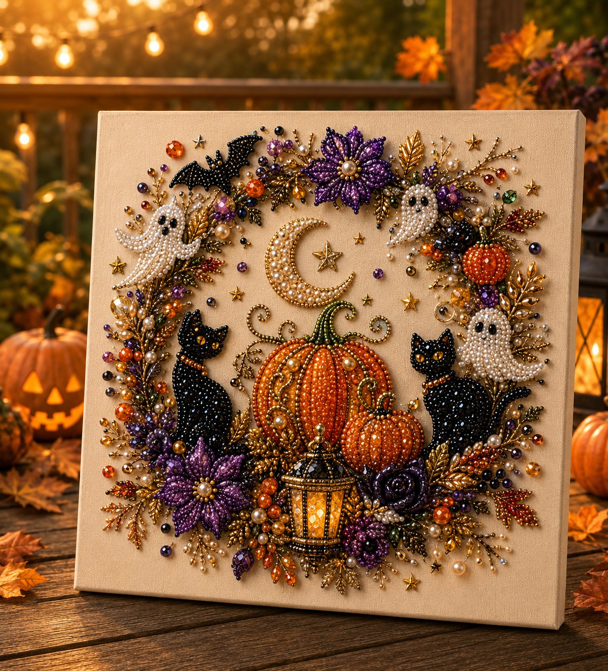 👻✨Halloween Ghost Pearl Art DIY Kit