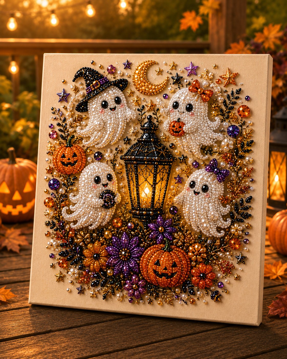 👻✨Halloween Ghost Pearl Art DIY Kit