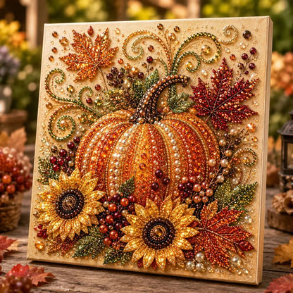 🍂✨ Autumn Pearl Painting Kit – Create a Beautiful Fall Artwork With a Touch of Sparkle