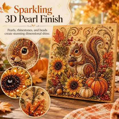 🍂✨ Autumn Pearl Painting Kit – Create a Beautiful Fall Artwork With a Touch of Sparkle