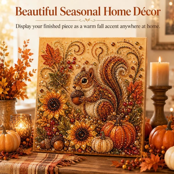🍂✨ Autumn Pearl Painting Kit – Create a Beautiful Fall Artwork With a Touch of Sparkle