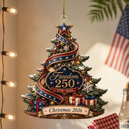 🎄 USA 250th Anniversary Christmas Tree Ornament