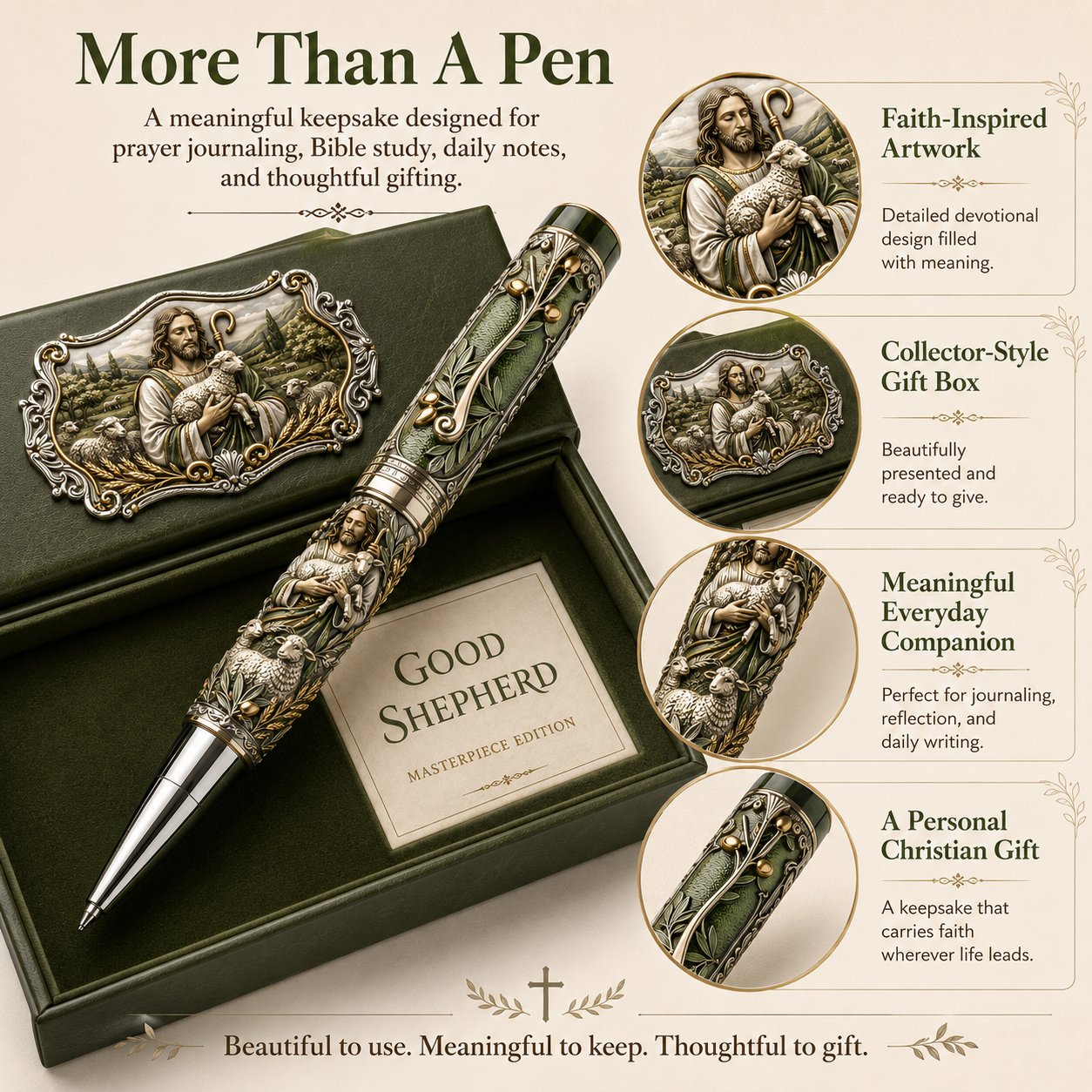 🔥🔥 LAST DAY 49% OFF – ✝️ Sacred Legacy Faith-Inspired Keepsake Pen Collection | 6 Devotional Designs for Prayer Journaling, Bible Study & Meaningful Christian Gifts 🖊️✨