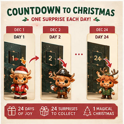 🐂🎁 2026 Highland Cow Advent Calendar – 24 Days of Christmas Surprises 🎄✨