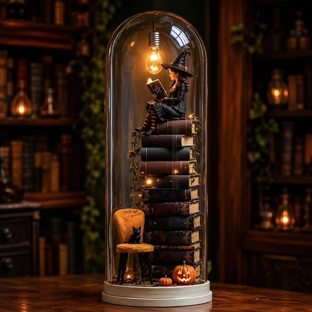 🎅🎅 2026 Christmas Gift 50% Off--⏳Halloween Glass Dome Miniature Scene Ambient Lamp