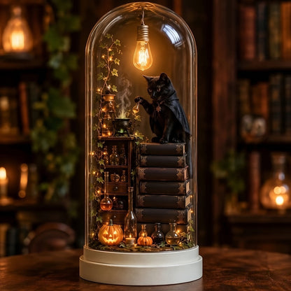🎅🎅 2026 Christmas Gift 50% Off--⏳Halloween Glass Dome Miniature Scene Ambient Lamp