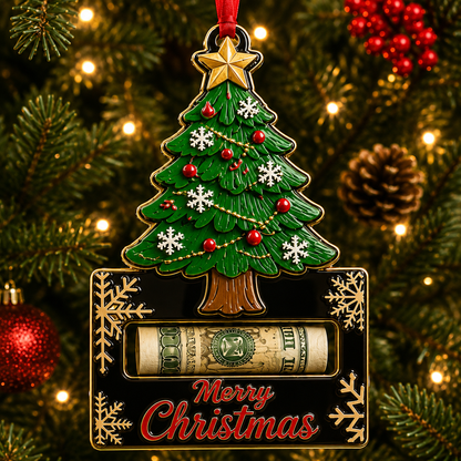 🎅🎅 2026 Christmas Gift 50% Off--Christmas Cash Gift Ornament | Money Holder Tree Decoration 10 Styles
