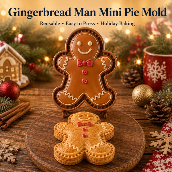 🎄 Last Day 50% OFF –  🥧 Christmas Mini Pie Mold Collection