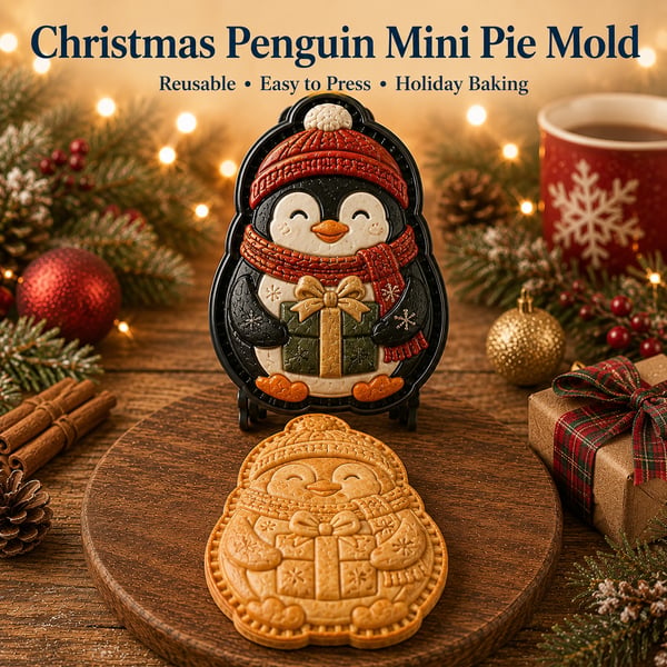 🎄 Last Day 50% OFF –  🥧 Christmas Mini Pie Mold Collection