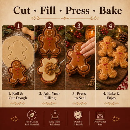 🎄 Last Day 50% OFF –  🥧 Christmas Mini Pie Mold Collection