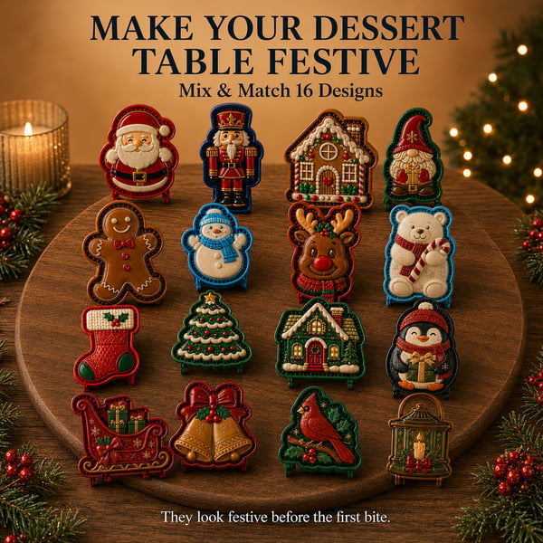 🎄 Last Day 50% OFF –  🥧 Christmas Mini Pie Mold Collection