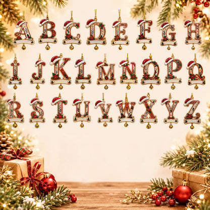 Personalized Christmas Initial Ornament – Custom Name Keepsake